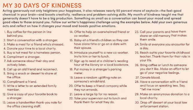 How 30 Days of Kindness Made Me a Better Person