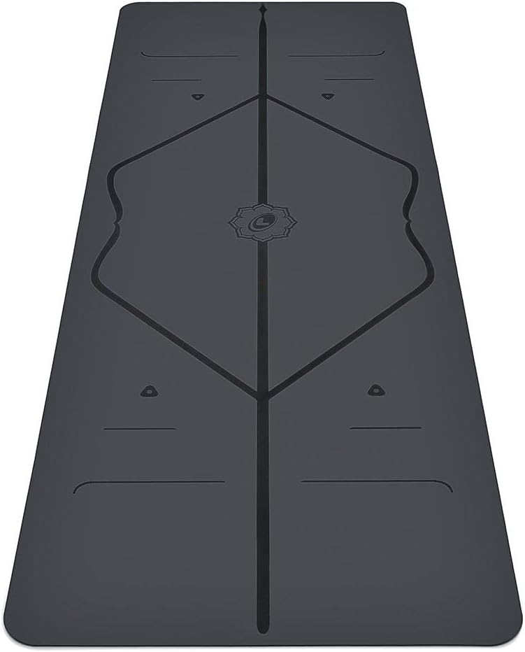 A black Liforme Yoga Mat