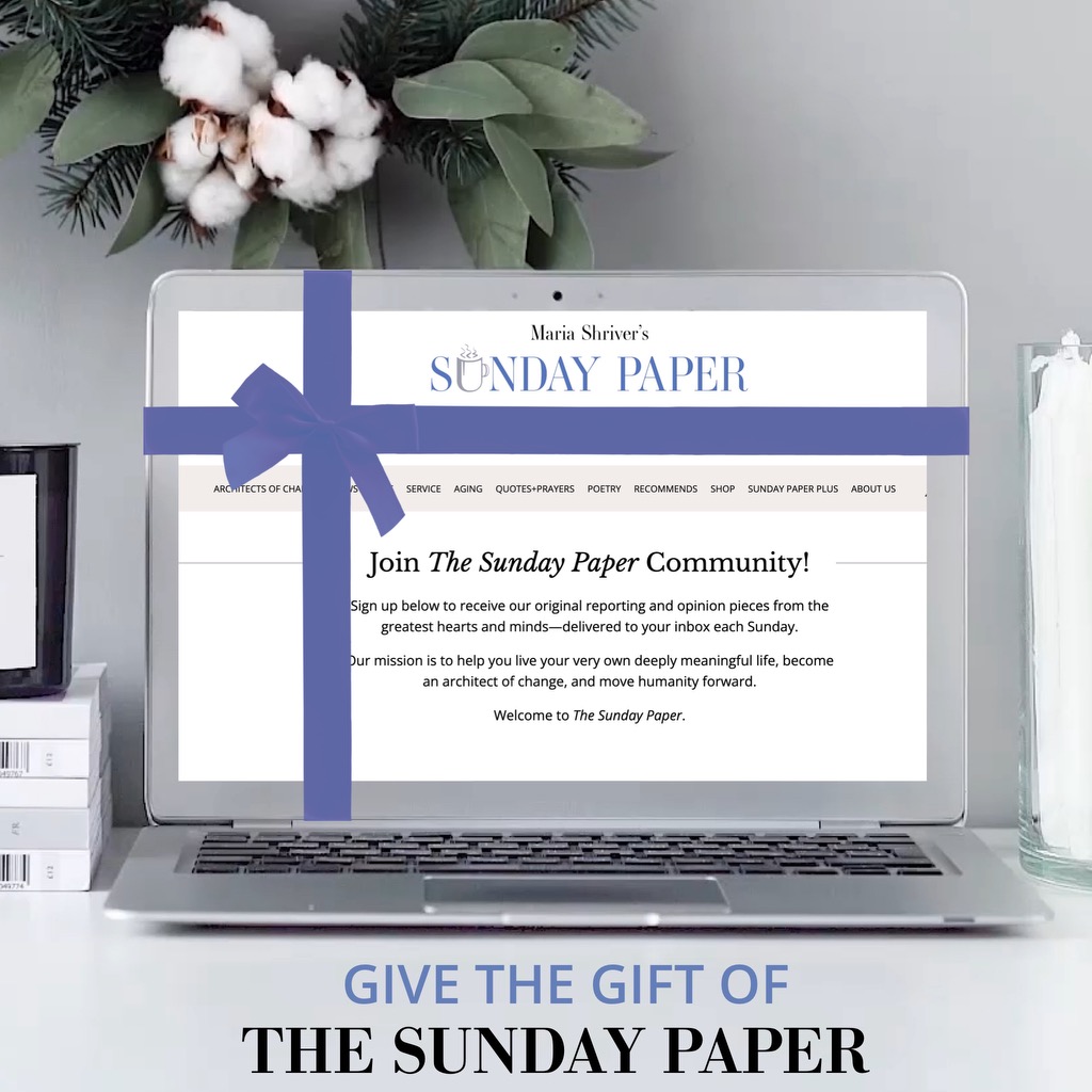Ribbon on computer screen on The Sunday Paper Website