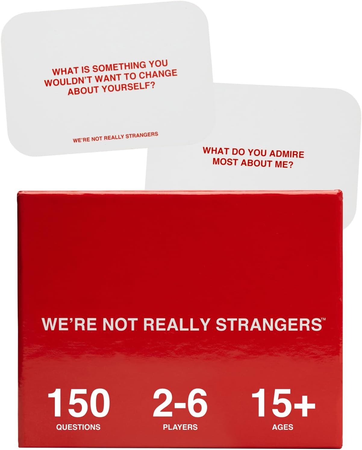 WE’RE NOT REALLY STRANGERS Card Game: 150 Conversation Cards for Adults, Teens, Couples, & Strangers 