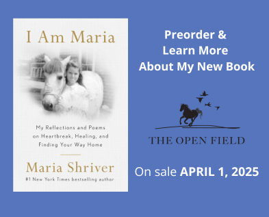 Promotional image for Maria Shriver's book 