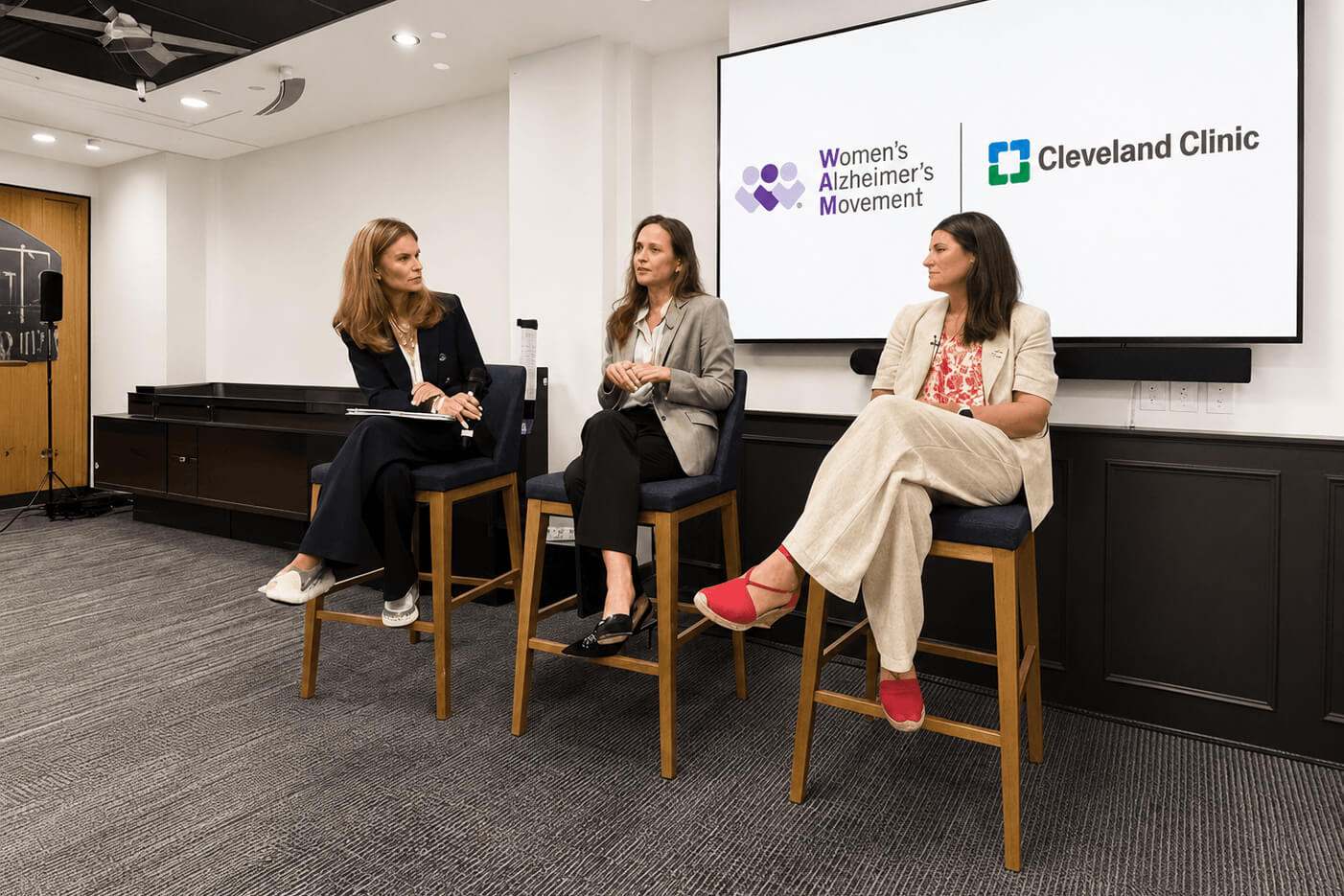Maria on a panel for The Womens Alzheimer's Movement